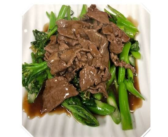 95-Bœuf et brocoli chinois / Beef with Chinese broccoli 芥蘭牛肉/Bò xào cải làn